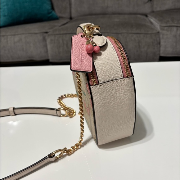 Coach Heart-Shaped Crossbody Bag with Cherry Print - Picture 11 of 16